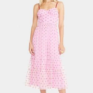 Betsey Johnson - Pink Dress Red Hearts Valentine
